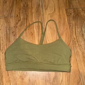Olive Green Sports Bra